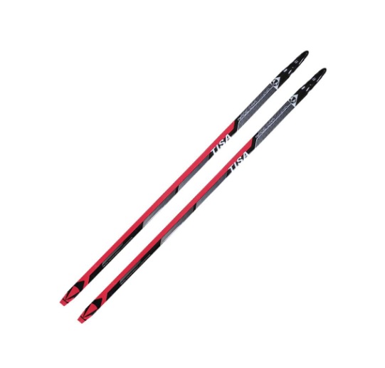 Беговые лыжи Tisa Race Cap Universal JR N90121V красный/черный, 162 см