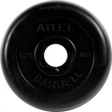 Блин MB Barbell ATLET для гантели 1.25 кг черный