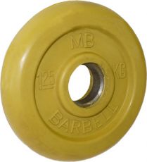 Блин MB Barbell d26 мм 1.25kg Yellow
