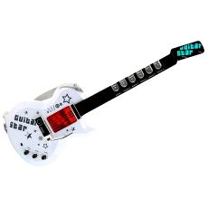 Детский музыкальный инструмент ABTOYS D-00083 гитара черный/белый