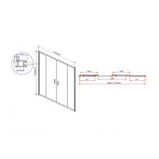 Душевая дверь в нишу Vincea Garda VDS-1G2170CL