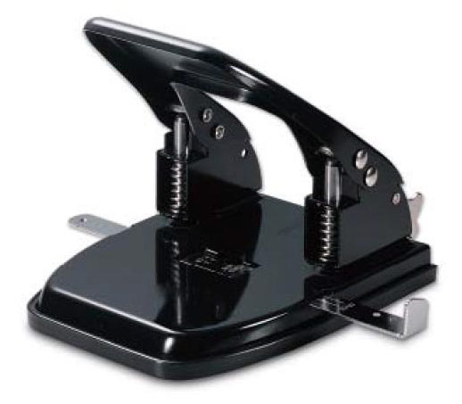 Дырокол KW-trio 978blck Typical Heavy Duty до 30 листов черный линейка