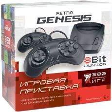 Игровая приставка RETRO GENESIS Junior +300 игр черный