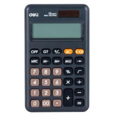 Калькулятор Deli EM120BLACK черный