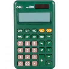 Калькулятор Deli EM120GREEN зелёный