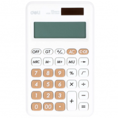 Калькулятор Deli EM120WHITE белый