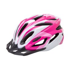 Шлем велосипедный Stels FSD-HL022 защитный L белый/розовый