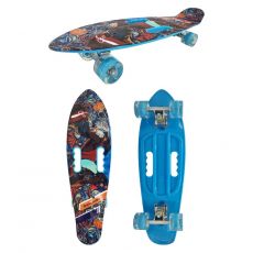 Скейтборд Navigator Т17043 Графити синий, 20 х 67 см